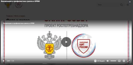 Профилактика гриппа и ОРВИ. Видеоролик-2